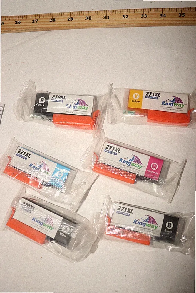 (6-Pk) Kingway Ink Cartridges Multi-Color CP 270XL/CC 271XL