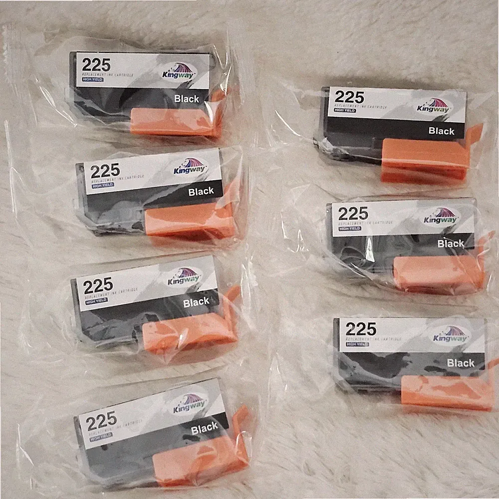 Kingway PGI-225 Black Compatible Ink Cartridges 7 Pack Sealed