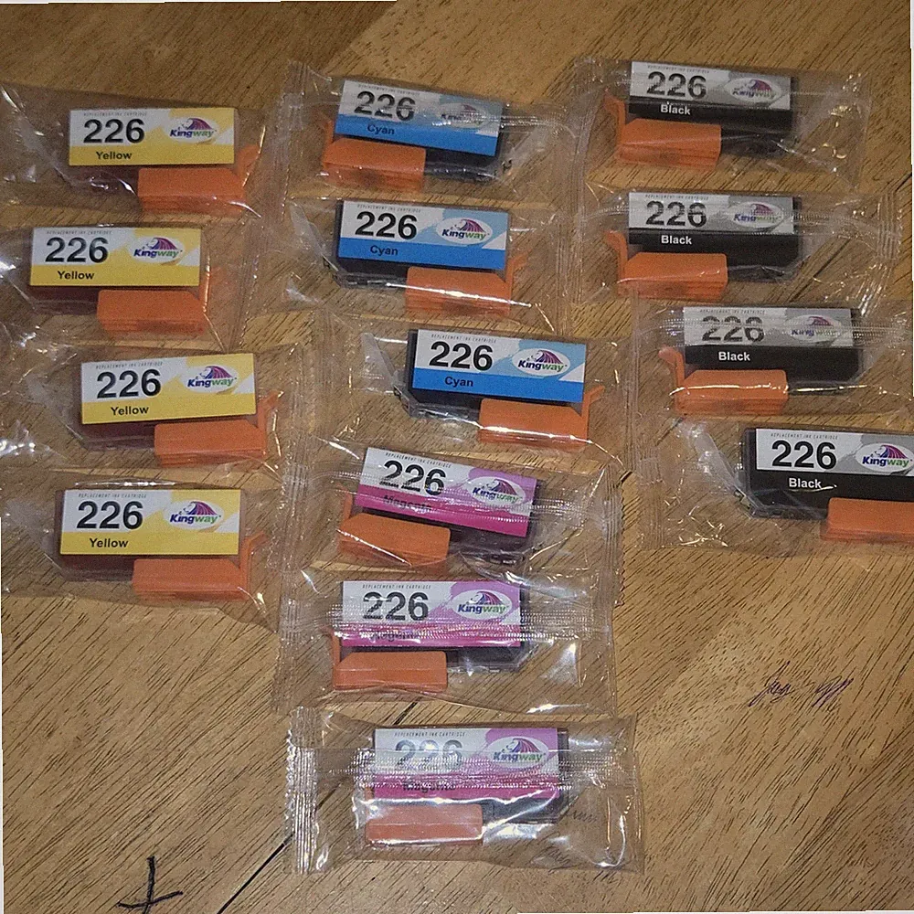 Replacement Ink Cartridges 226 Lot Of 14 Kingway Black Cyan Magenta Yellow